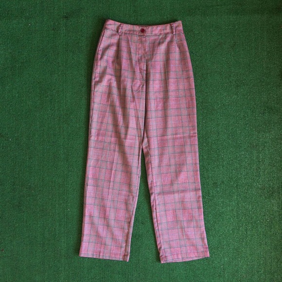 Brandy Melville Pants - BRANDY MELVILLE JOHN GALT PLAID WIDE LEG PANTS TROUSERS ONE SIZE